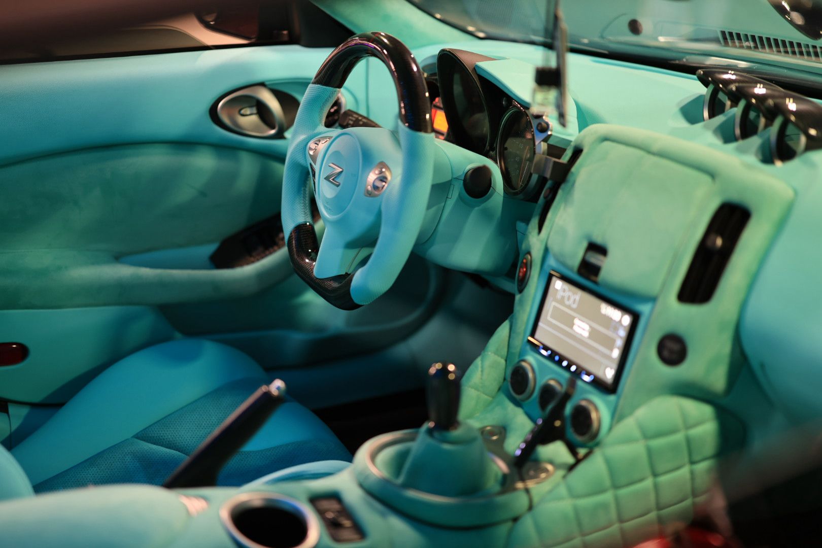 Custom interior upholstery work inside SESTO with premium materials